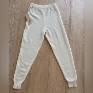 The Elder Statesman Cream Jogger